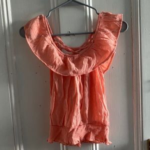 Peachy Top with Strappy Back